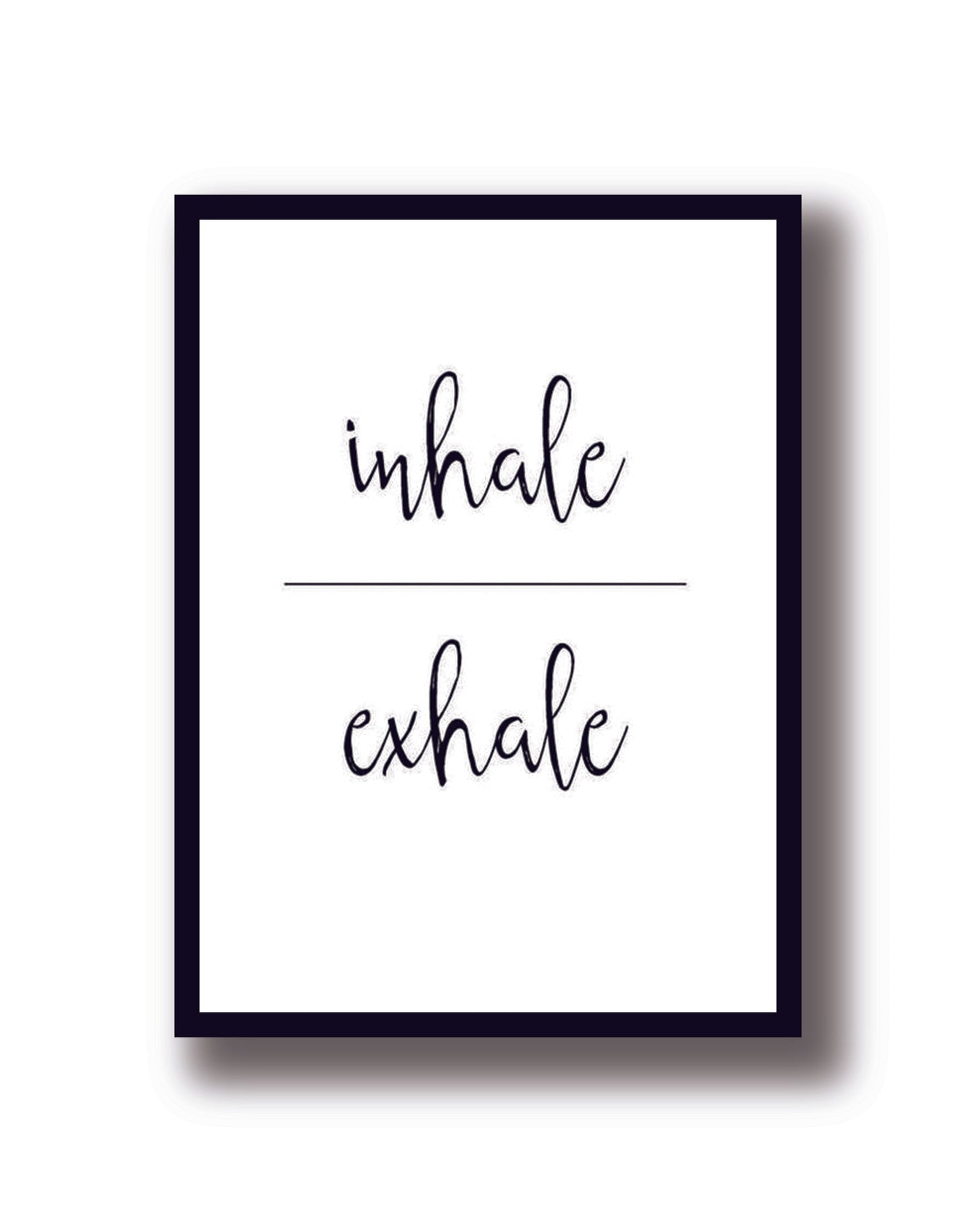 Cuadro Decorativo Frases, Inhale, Exhale, Yoga - Tree House Deco