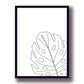 Cuadro Decorativo monstera, Hojas, Line - Tree House Deco