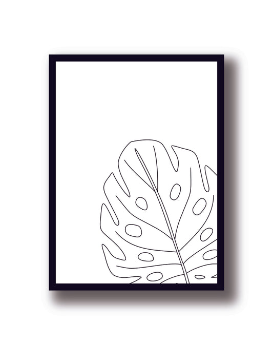 Cuadro Decorativo monstera, Hojas, Line - Tree House Deco