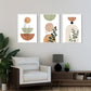 Set x3 Cuadros Abstractos, Boho - Tree House Deco