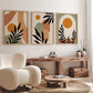 Set x3 Cuadros Abstractos, Boho Plantas - Tree House Deco