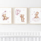 Set x3 Cuadros Abstractos, kids, infantil, ositos - Tree House Deco