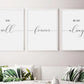 Set x3 Cuadros Decorativos Frases, "You will forever be my always" - Tree House Deco