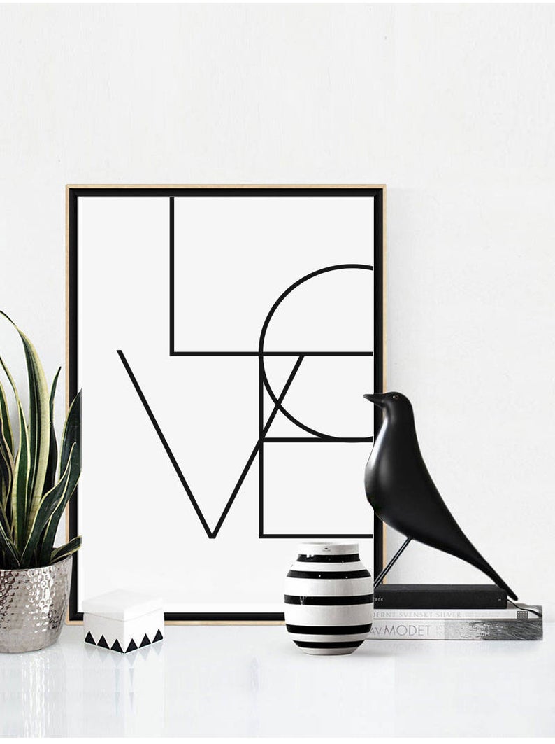 Cuadro Decorativo Frase , "LOVE" - Tree House Deco