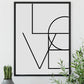 Cuadro Decorativo Frase , "LOVE" - Tree House Deco