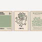 Set x3 Cuadros Abstractos, Matisse, Yayoi Kusama, Verde - Tree House Deco