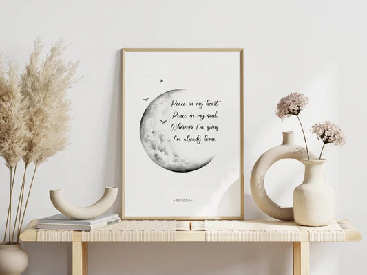 Cuadro Decorativo Luna, Frase - Tree House Deco