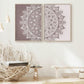 Set x2 Cuadros Decorativos Mándala, Gris y Blanco - Tree House Deco