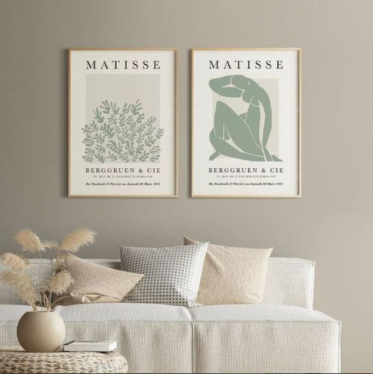 Set x2 Cuadros Decorativos Matisse, nature - Tree House Deco